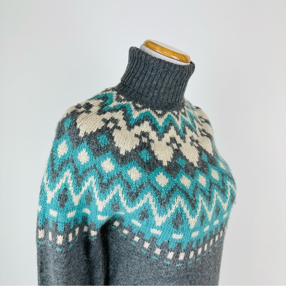 Sundance Fair Isle Turtleneck Sweater Size Small - Picture 5 of 11